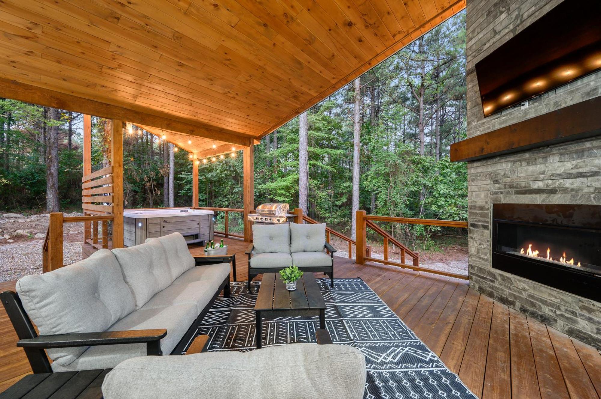 Two Knights Luxury Cabin Broken Bow Exterior photo